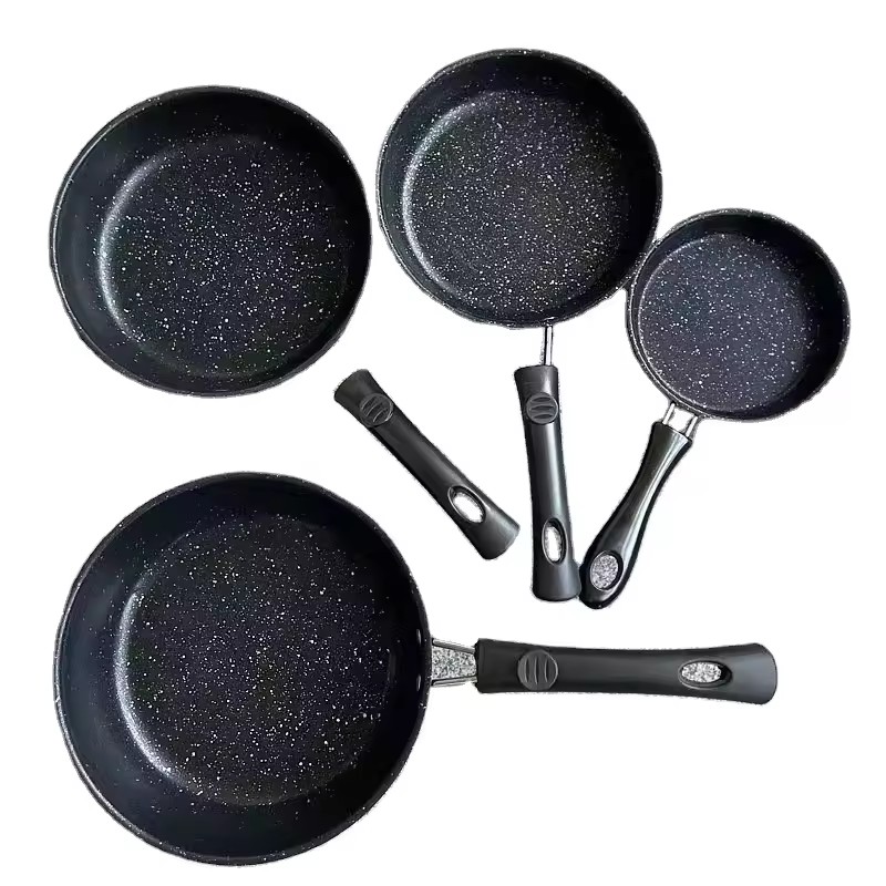Non-stick koekenpan huishoudelijke commerciële gebakken eierpan pannenkoek steak aluminium koekenpan