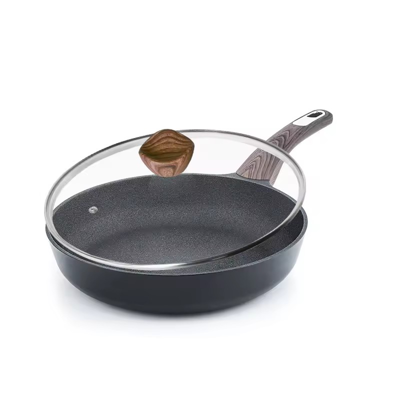 Keramische verschillende vorm non-stick Chinese 26cm tarweleistenen koekenpan