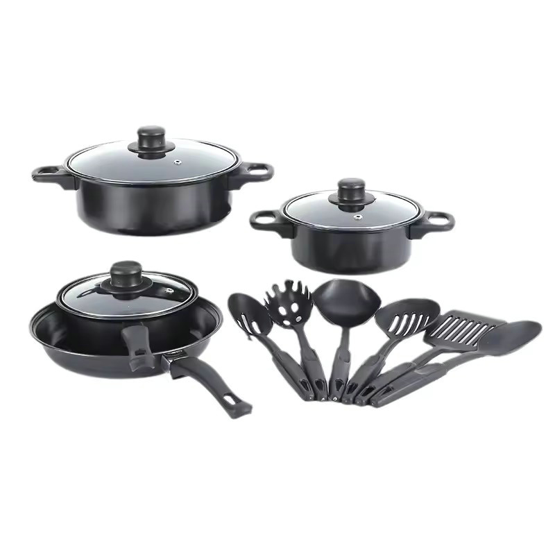 Pannenset huishoudelijk rookloos universeel non-stick keuken soeppan keukengerei combinatie