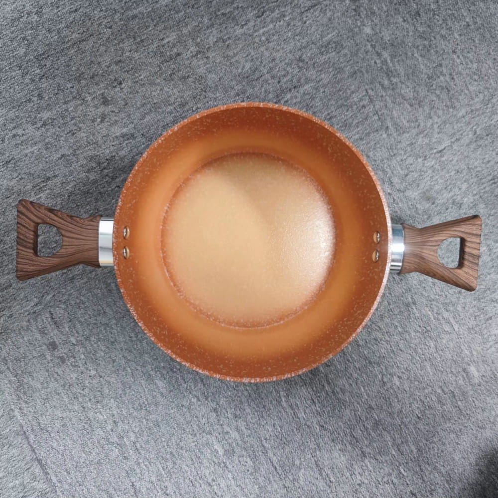 Aangepast logo 24/26/28 cm antikleefkeramische voedselverwarmer non-stick thuis hot pot ovenschotels