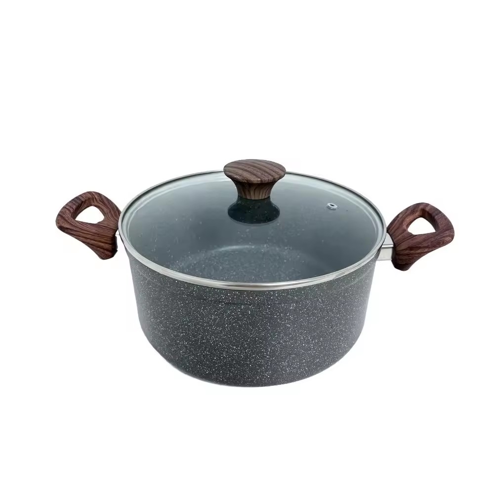 Populair ontwerp Gekleurde kookpotten Duurzame aluminium kookpot Braadpan Kookgerei Sets Non Stick